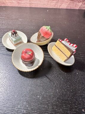 Department 56 Porcelain Bisque Chocolate Covered Plated Confections Set of 4